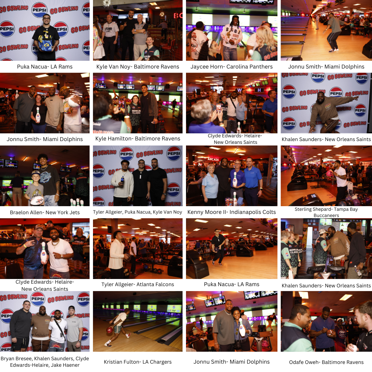 Successful Super Bowl Bowling Classic with Puka Nacua